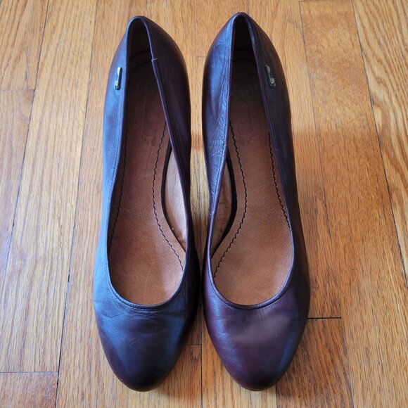 Naked Feet Handmade Brown Leather Pumps Heels 10M CONTEMPORARY Comfort‎ - Picture 2 of 11